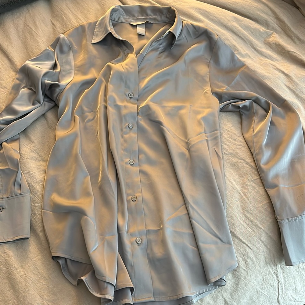 H & M Long Sleeve Silky like Shirt